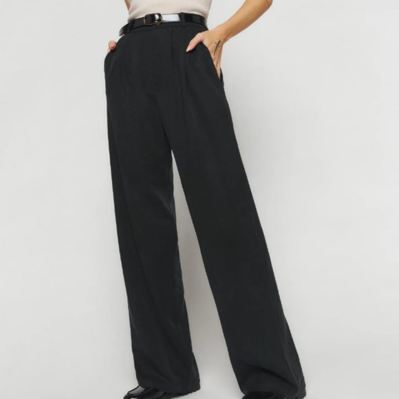 Reformation Mason pant in black, size 6 - Picture 1 of 6